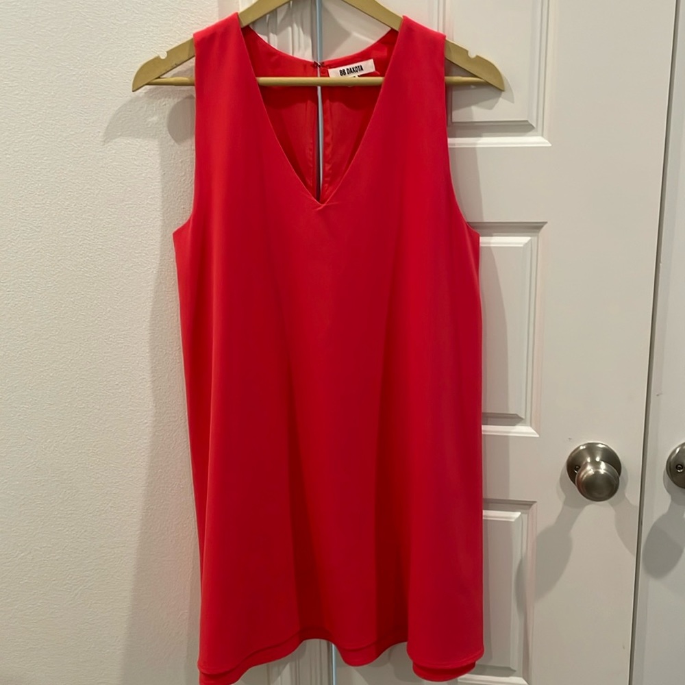 NORDSTROM BB DAKOTA V NECK SLEEVELESS LINED DRESS XS